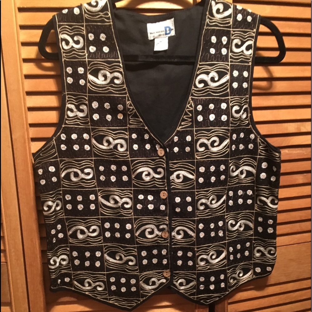Paul Harris Design Black & Cream Vest